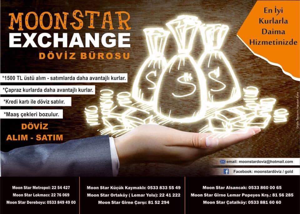 Moonstar Exchange Döviz Bürosu Dereboyu